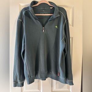 Vintage Tommy Bahama Relax Blue Quarter Zip Up
